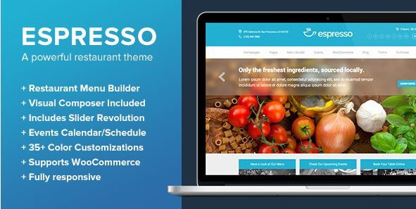Espresso - A WordPress Theme for Restaurants