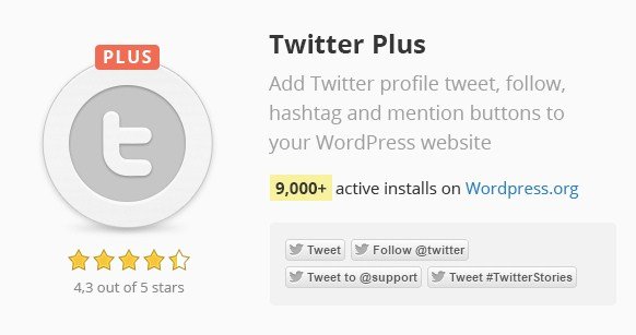 Twitter Plus Wordpress Plugin