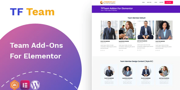 TfTeam - Team Member widget For Elementor