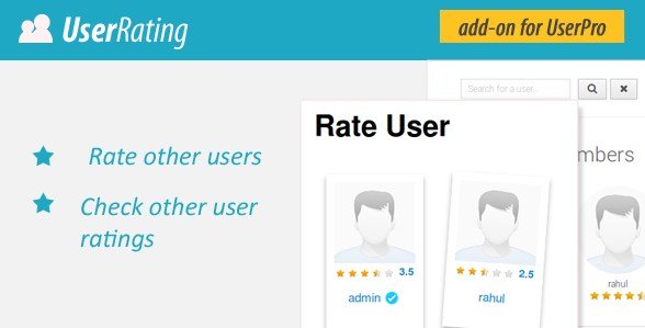 User Rating / Review Add on for UserPro