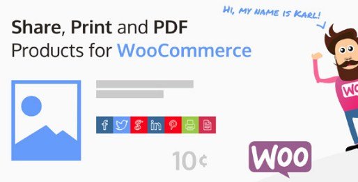 Share, Print and PDF Products for WooCommerce