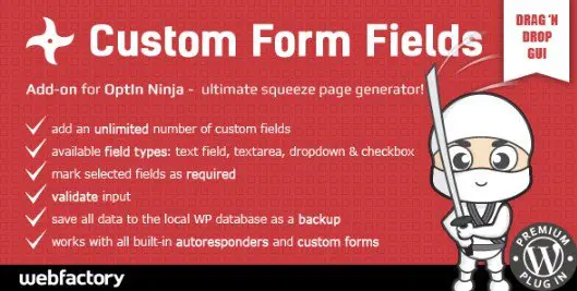 Custom Form Fields Add-on for OptIn Ninja