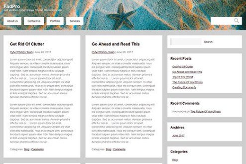 CyberChimps FadPro WordPress Theme