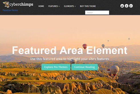 CyberChimps Parallax Pro WordPress Theme