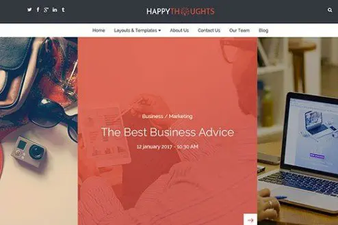 CyberChimps Happy Thoughts WordPress Theme