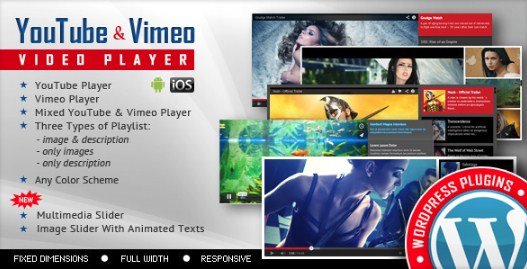 Youtube Vimeo Video Player and Slider WP Plugin