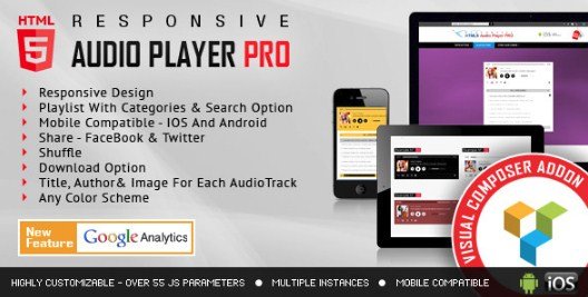 Visual Composer Addon - HTML5 Audio Player PRO