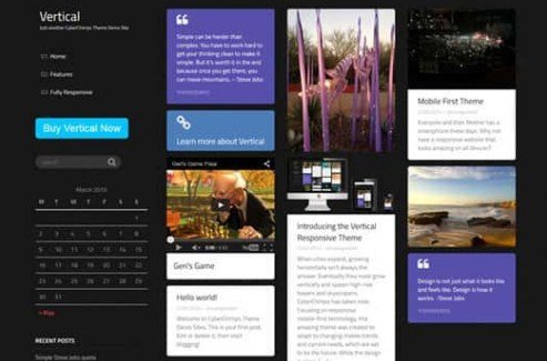 CyberChimps Vertical WordPress Theme