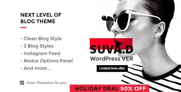 SUVAD - Personal Blog WP Theme