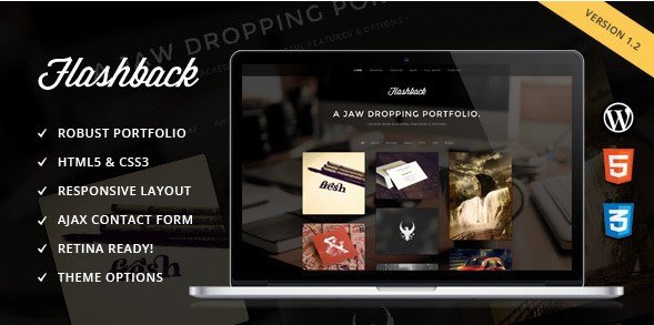 Flashback - A Jaw Dropping Portfolio WP Theme