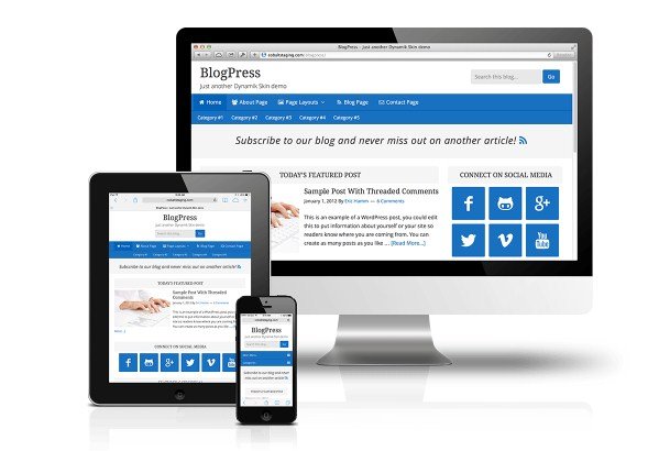 CobaltApps BlogPress Skin for Dynamik Website Builder