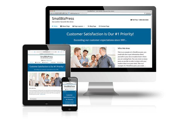 CobaltApps SmallBizPress Skin for Dynamik Website Builder