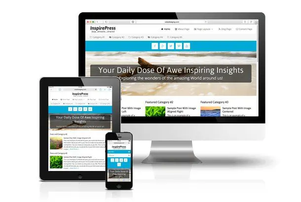 CobaltApps InspirePress Skin for Dynamik Website Builder