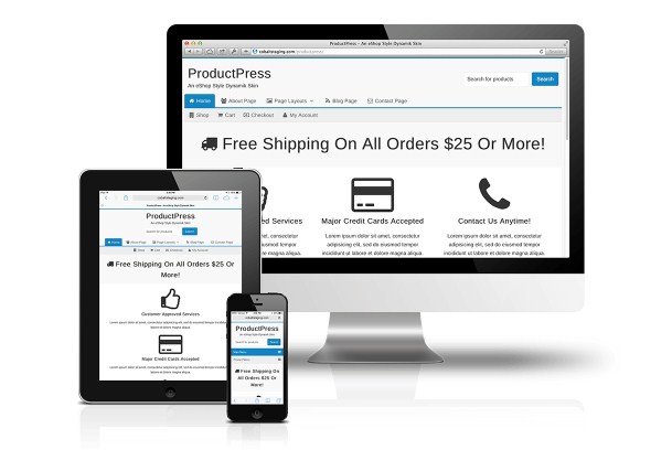 CobaltApps ProductPress Skin for Dynamik Website Builder