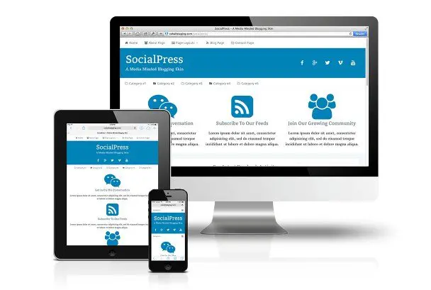 CobaltApps SocialPress Skin for Dynamik Website Builder