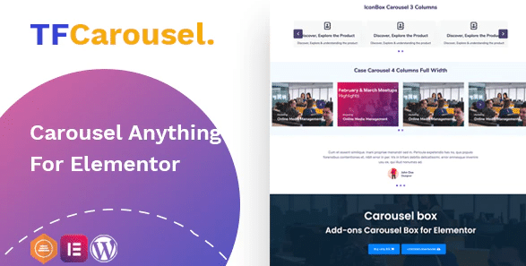 TfCarousel - Carousel Anything For Elementor