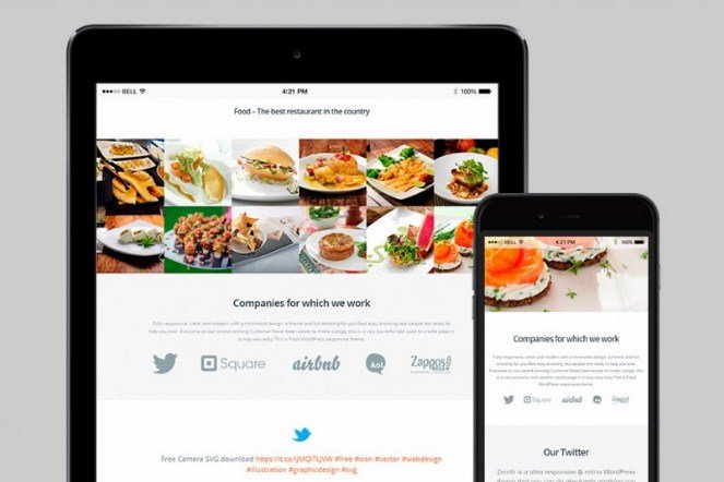 VisualModo Food WordPress Theme