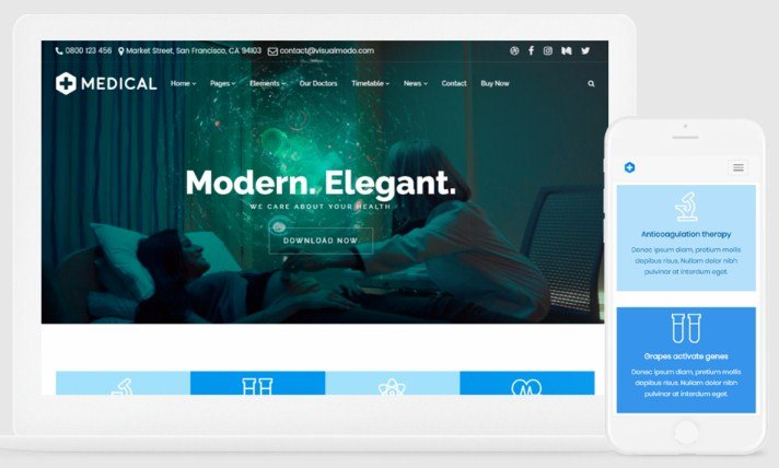 VisualModo Medical WordPress Theme
