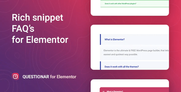 Questionar – FAQ Accordions for Elementor