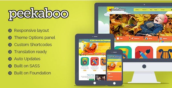 Pekaboo For WordPress - Children WordPress Theme
