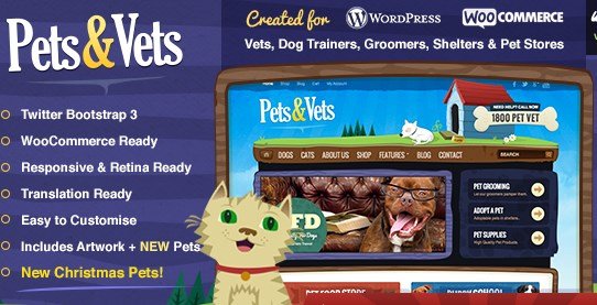 Pets & Vets - WordPress & WooCommerce