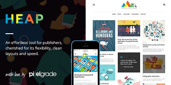 HEAP - A Snappy Responsive WordPress Blog Theme