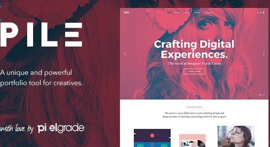 PILE - An Uncoventional WordPress Portfolio Theme