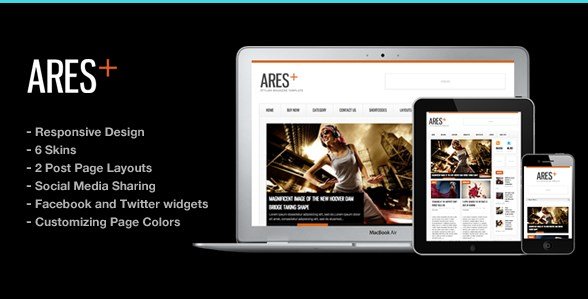 Ares Blog Magazine Newspaper Template