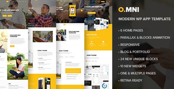 Omni - Stylish Powerful One Page WP Theme