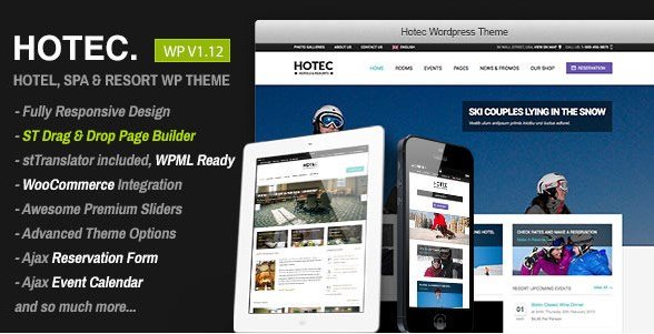 Hotec - Responsive Hotel Spa & Resort WP Theme