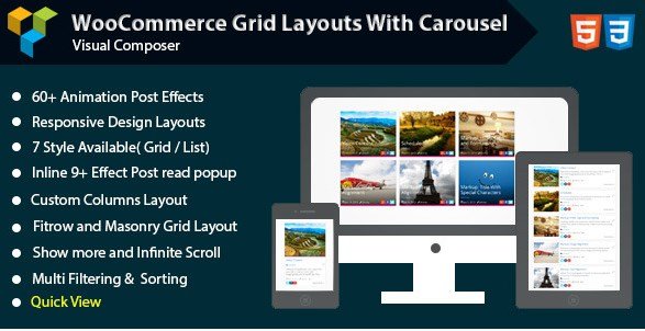 Visual Composer - Woocommerce Grid with Carousel