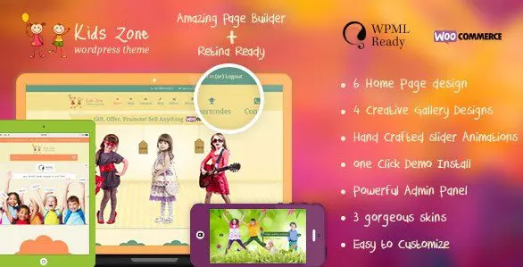 Kids Zone - Children & Kids WordPress Theme