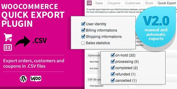 WooCommerce Quick Export Plugin