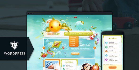 KiddoTurf - Kids WordPress Theme