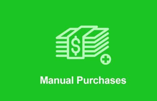 Easy Digital Downloads Manual Purchases Addon