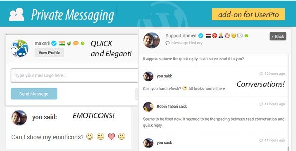 Private Messages for UserPro