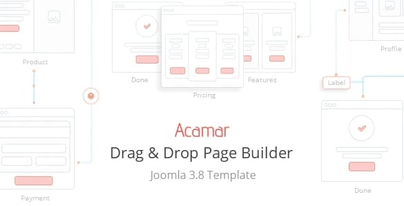 Acamar - Tiled Layout and Clean Design Responsive Joomla Template