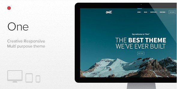 One - The Creative Multipurpose Portfolio Theme