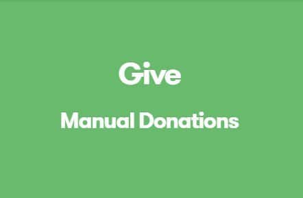 Give Manual Donations