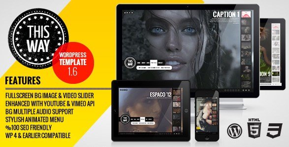 This Way WP Full Video/Image Background with Audio