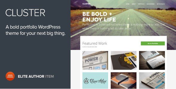 Cluster - A Bold Portfolio Wordpress Theme