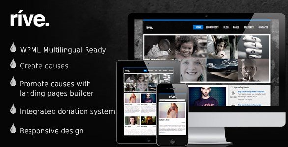 Rive - Responsive Charity WordPress Theme