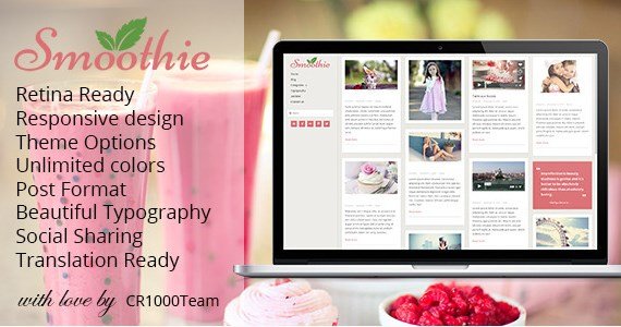 Smoothie - Retina Responsive WordPress Blog Theme