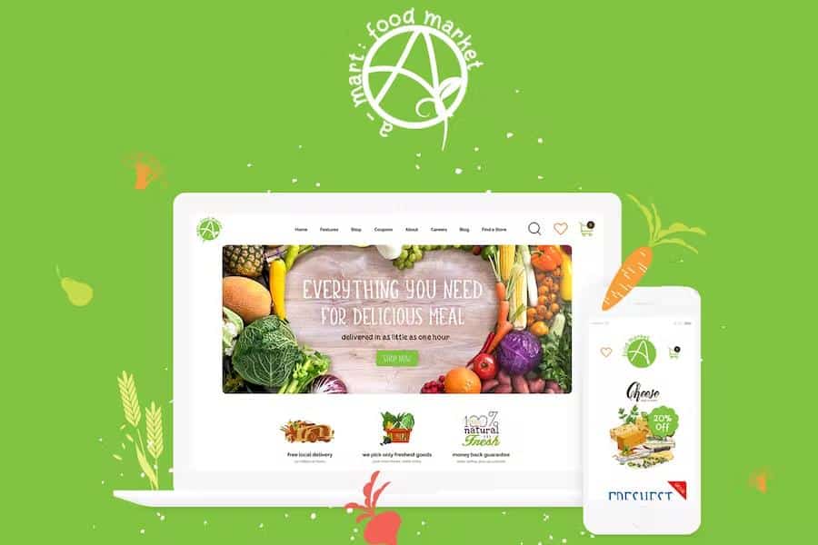A-Mart - Organic Products Store Shopify Theme product preview