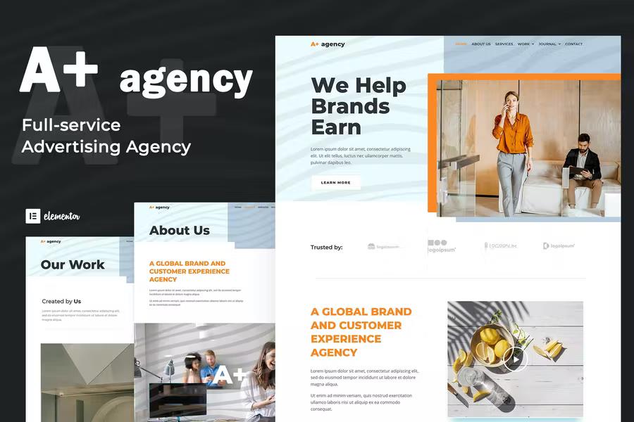 A-Plus Creative Agency Elementor Template Kit listing image