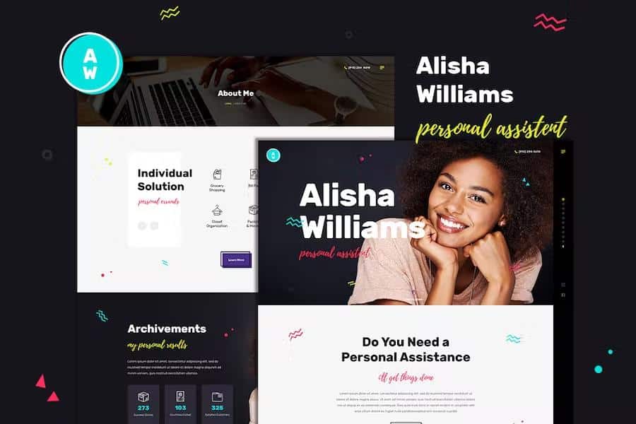 A.Williams - A Personal Assistant & Administrative Services WordPress Theme