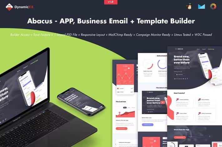 Abacus - Responsive Email + Online Template Builder