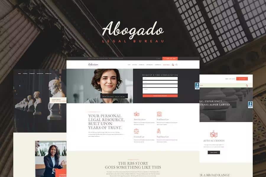 Abogado - Lawyer Firm & Legal Bureau WordPress Theme