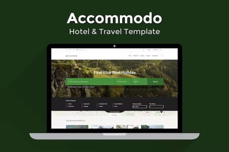 Accommodo - Accommodation Travel Template