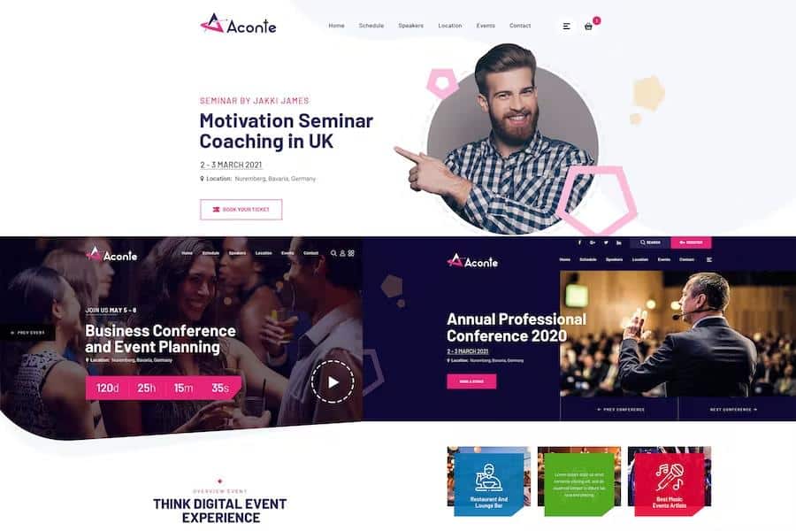 Aconte - Events, Conference and Meetup HTML Template